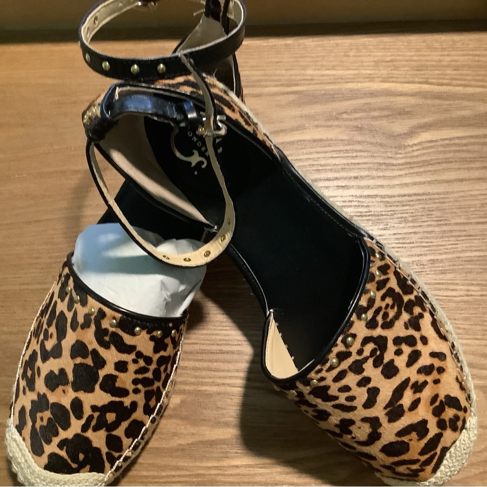 C Wonder Leopard Print Espadrilles